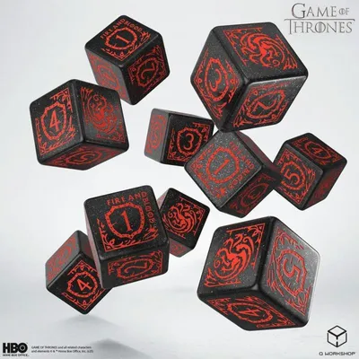 Obrázok produktu pre Kocky Game of Thrones - Targaryen (10 ks)