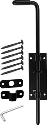 Produktbild von Torriegel Verzinkt 42Cm Türriegel Bolzenriegel Garagentore Pforten Gartenlaube Torriegel Schwarz 42Cm Türriegel Bolzenriegel Garagentore Pforten Gartenlaube