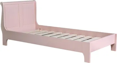 Produktbild von Casa Padrino Massivholz Landhausstil Bett Rosa - Verschiedene Größen - Schlafzimmermöbel