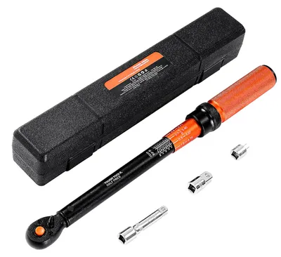 Produktbild von SucceBuy Klick-Drehmomentschlüssel, 3/8 Zoll Antrieb 13,6-135,6 N.m, Zweiwege-Drehmomentschlüssel-Set mit Doppelskalen & Tragetasche, 72 Zähne ±3 % Genauigkeit für Fahrzeugwartung