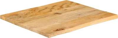 Image de vidaXL Plateau de table avec arête d'arbre 40x40x2,5 cm bois massif mangue