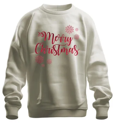 Immagine prodotto di Merry Christmas Snowflakes - Regalo di Natale Natale Felpa Pullover Unisex, Natura, XL