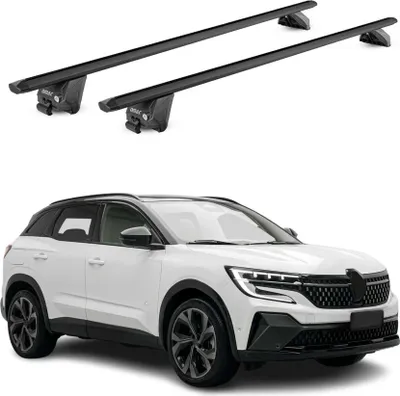 Produktbild von Dachträger Grundtäger für Renault Austral 2022-2025 100kg Alu Schwarz 2 tlg ABE