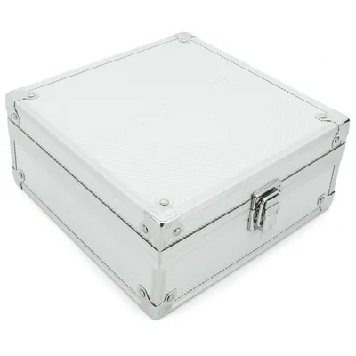 Immagine prodotto di Custodia in alluminio argento Scatola con inserto in schiuma (LxLxH) 200 x 200 x 90 mm