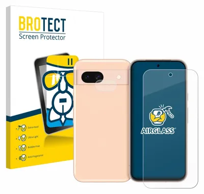A product shot of a phone screen protector and its packaging.