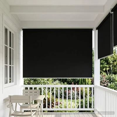 Immagine prodotto di Voletta a rullo con protezione UV Nero 120 x 140 cm Poliestere