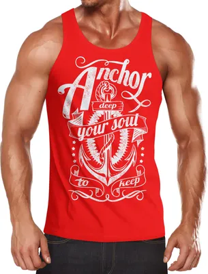 Produktbild von Anker Herren Tank-Top Shirt Aufdruck Neverless®  XXL