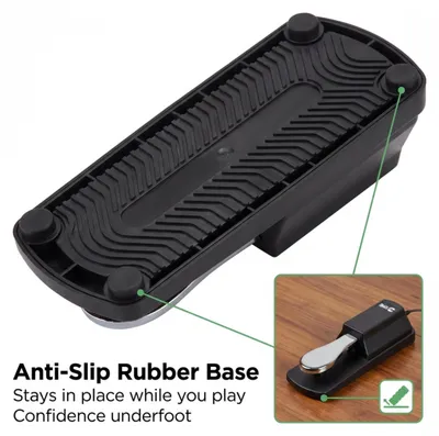 Produktbild von Rockjam Sustain Pedal für digitale Klaviere, Polaritätsschalter