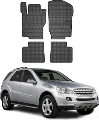 Produktbild von 2005-2011 Mercedes M Klasse W164 ML Fußmatten Gummi Schwarz 4 tlg