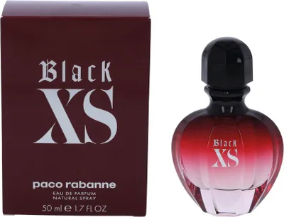 Produktbild von Rabanne Black XS For Her, Frauen, 50 ml, Nicht nachfüllbare Flasche, Cranberry, Tamarindenbaum, Spray