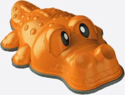 Obrázek produktu pro Smyslová stezka říční kameny krokodýl - oranžová