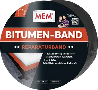 Produktbild von MEM Bitumen-Band 10 m x 7,5 cm schwarz