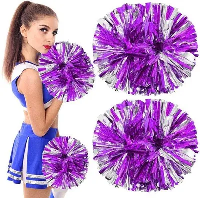 Obrázek produktu pro Solidchoice - 2 kusy čelenek na cheerleading s rukojeťmi