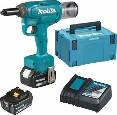 Produktbild von Makita DRV150RFJ, Schwarz, Blau, 2.4,4.8 mm, 10 kN, 2,5 cm, Akku, 18 V