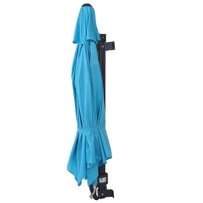 Obrázek produktu pro Nástěnný slunečník Casoria 3 m polyester hliník/ocel - tyrkysová