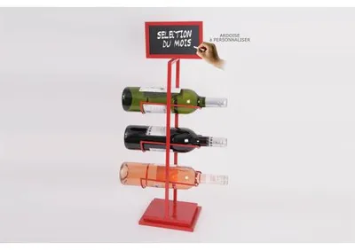 Image de Porte-bouteille déco métal pour 3 bouteilles