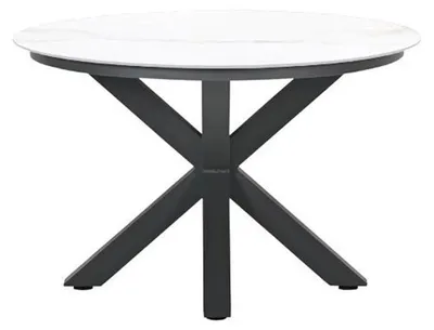 Productafbeelding van Lowland Tuintafel Venice White dia. 120 cm Garden Impressions