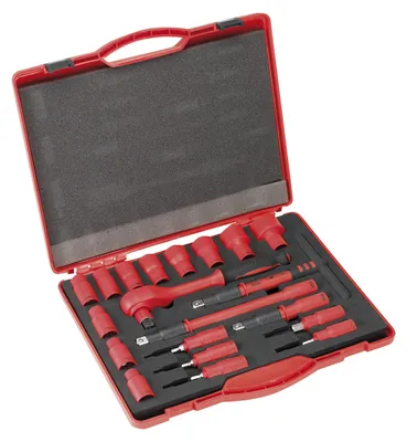 Isoliertes Steckschlüssel-Set, 20-teilig, 1/2 Zoll
