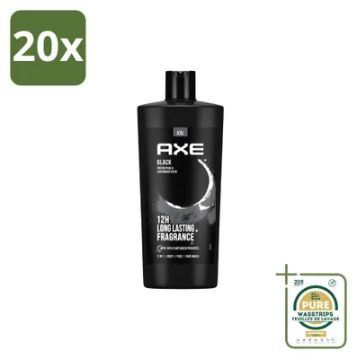 Produktbild von 20 x AXE Black Duschgel - 700 ml - Vorratspackung - 20 Stücke