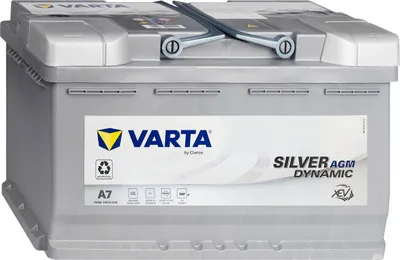 Immagine prodotto di VARTA A7 Silver Dynamic AGM 12V 70Ah 760A batteria auto Start-Stop 570 901 076 incl. 7,50 € di cauzione