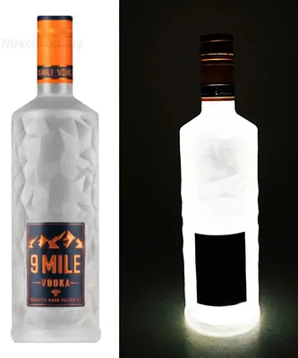 Immagine prodotto di 9 Mile Vodka con illuminazione a LED | 37,5 % vol | 0,7l