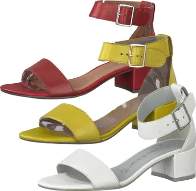 Produktbild von MARCO TOZZI Damen Sandalen Fesselriemchen 2-28214-24, Größe:36 EU, Farbe:Gelb