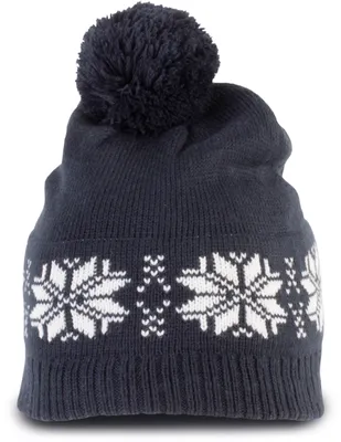 Produktbild von K-up Weihnachtsstrickmütze mit Sternmuster