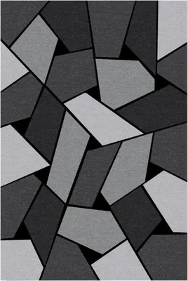 Image de Tapis de salon 80x150 cm Polyester Geometrique