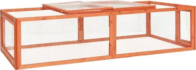 Image de Clapier 183x90x46,5 cm Bois de sapin massif
