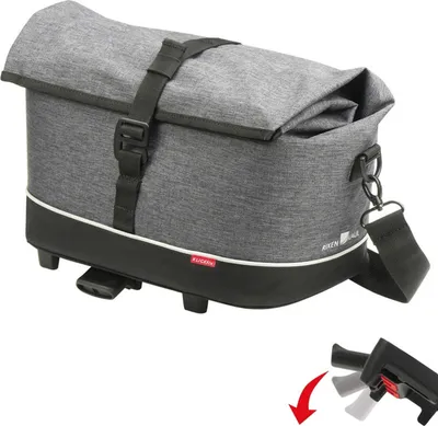 Produktbild von KLICKfix 0265UK Gepäckträger-Tasche Rackpack City ,38x21x25cm, ca.900g, tweed, grau