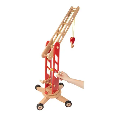 Immagine prodotto di Goki galletto in legno su ruote rosso