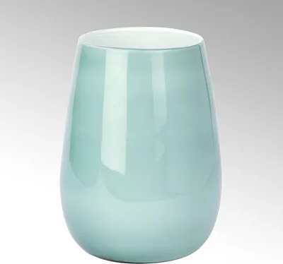 Produktbild von Pisano Vase groß Überfangglas, aqua H30 cm  D22 cm