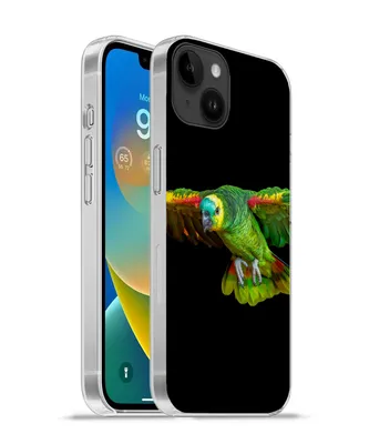 Produktbild von MuchoWow® Handyhülle Schutzhülle Hülle für Apple iPhone 14 Plus - Soft case Papagei - Vogel - Federn Silikon Softcase Handy Hülle - Abbildung