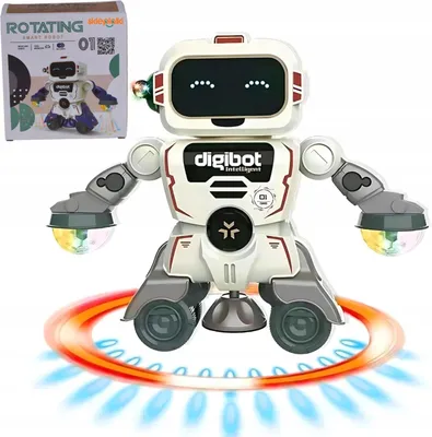Produktbild von Lolex | Interaktiver Tanzender Roboter - Led-lichtspielzeug - Musikspielzeug Für Kinder - 17 X 20 X 13 Cm