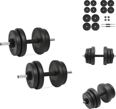 Produktbild von vidaXL Kurzhantel mit Gewichten 40 kg -  Hanteln & Gewichte