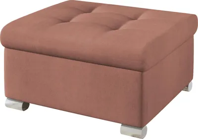 Produktbild von MIRJAN24 Polsterhocker Niko Klein, Stilvoll Sitzhocker vom Hersteller, Moderne Hocker (Farbe: Uttario Velvet 2955)