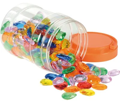 Image de EDUPLAY 120974 Bijoux en acrylique, 144 pièces (1 set)