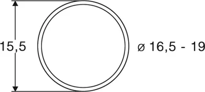 Immagine prodotto di Roco 40072 H0 Set di anelli di fissaggio corrente continua da 16,5 a 19 mm, 10 pezzi