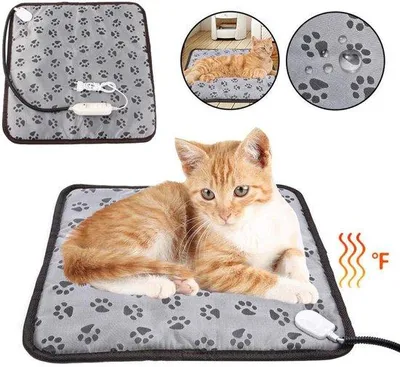 Produktbild von Kleinwärmemat für Hunde/Katzen - 45x45cm - wasserdicht - mit Anti-Kauwdraad - für kleine Hunde/Katzen