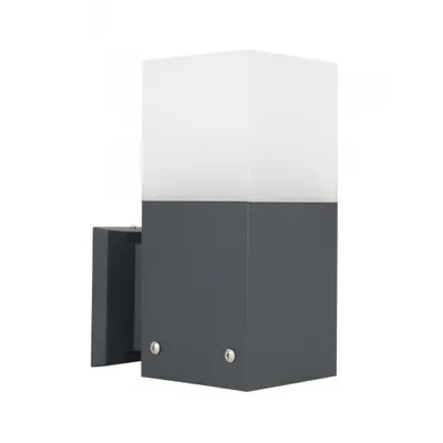 Productafbeelding van Buitenwandlamp, 1x E27, donkergrijs, IP44, SU-MA Cube CB-MAX K, donkergrijs