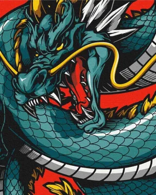 Produktbild von Malen nach Zahlen Königlicher Drache