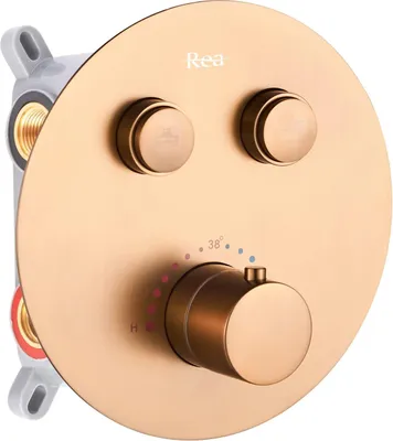 Obrázok produktu pre Podomietkovy sprchový set s termostatom Rea LUNGO brushed copper + box