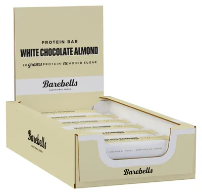 Image de Barres protéinées - Barebells - Boîte Barebells barre protéinée (12x55g) - Saveur White Chocolate Almond