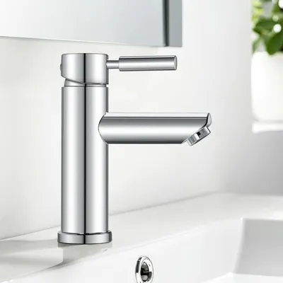 Waschtischarmatur Einhebelmischbatterie Chrom Edelstahl Wasser sparend