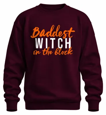 Obrázek produktu pro Halloween Hexe Spruch Frau Geschenk Uni mikina s kapucí, burgundská, M