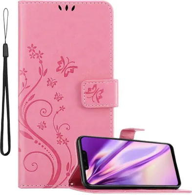 Immagine prodotto di Cadorabo cover per Huawei MATE 20 LITE cover protettiva in rosa cover protettiva cover telefono cellulare cover fiori custodia fiore