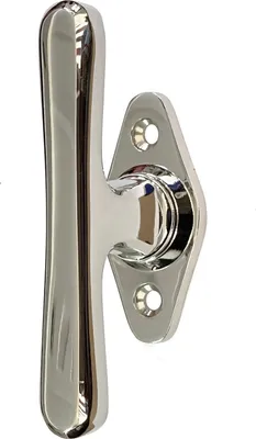 Produktbild von Fenstergriff Messing vernickelt glänzend - Fensterolive - 10,0x4,3cm