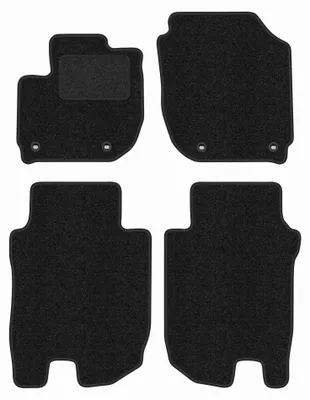 Image de Tapis de sol en moquette pour Honda HR-V III 2018- (crossover) – jeu 4 pièces, anthracite, sur mesure – Wielganizator ANTHRA
