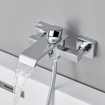 Produktbild von Wasserfall Badarmatur - Badewannenarmatur - Chrom - Mischbatterie Dusche