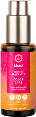 Produktbild von Khadi Ayurvedisches Haaröl für Farbschutz und Pflege von Pflanzenhaarfarbe 50ml